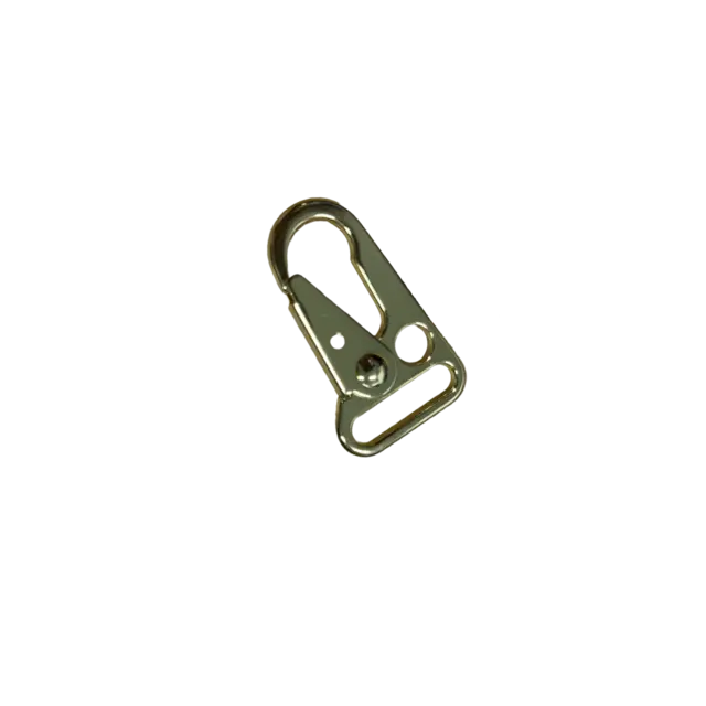 Karabinkrok flat 20 mm - Messing 