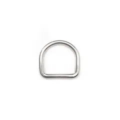 D-ring-sveiset nikkel 40/6 mm 