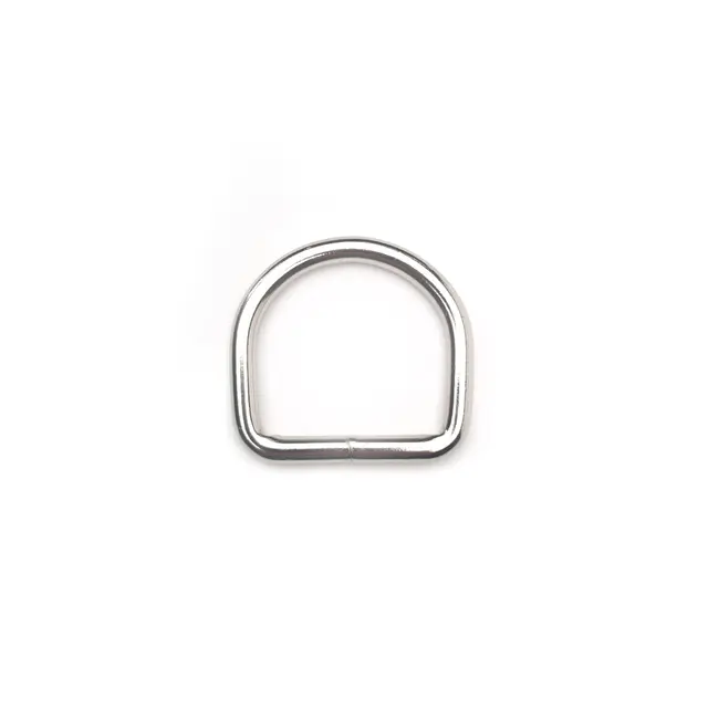 D-ring-sveiset nikkel 40/6 mm 