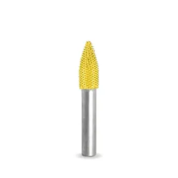Spissrasp Ø9,5mm T= Ø6,35 Carbide Coated - Gul/Fin 