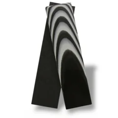 UltreX G10 svart/grå skaftplater Par – 6.4 × 38.1 × 152.4 mm